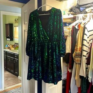 Sequin mini dress. Baltic born.